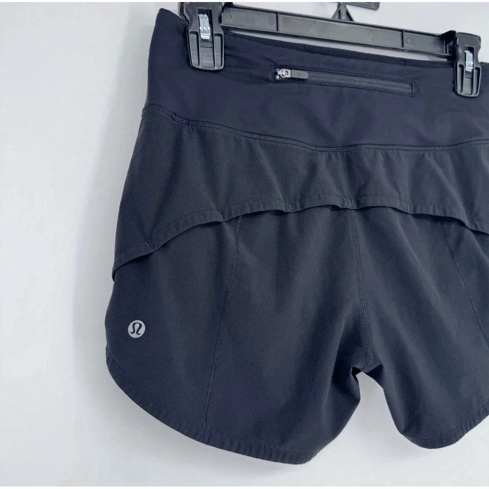 Lululemon Speed Up Shorts Sz 4 Black 4